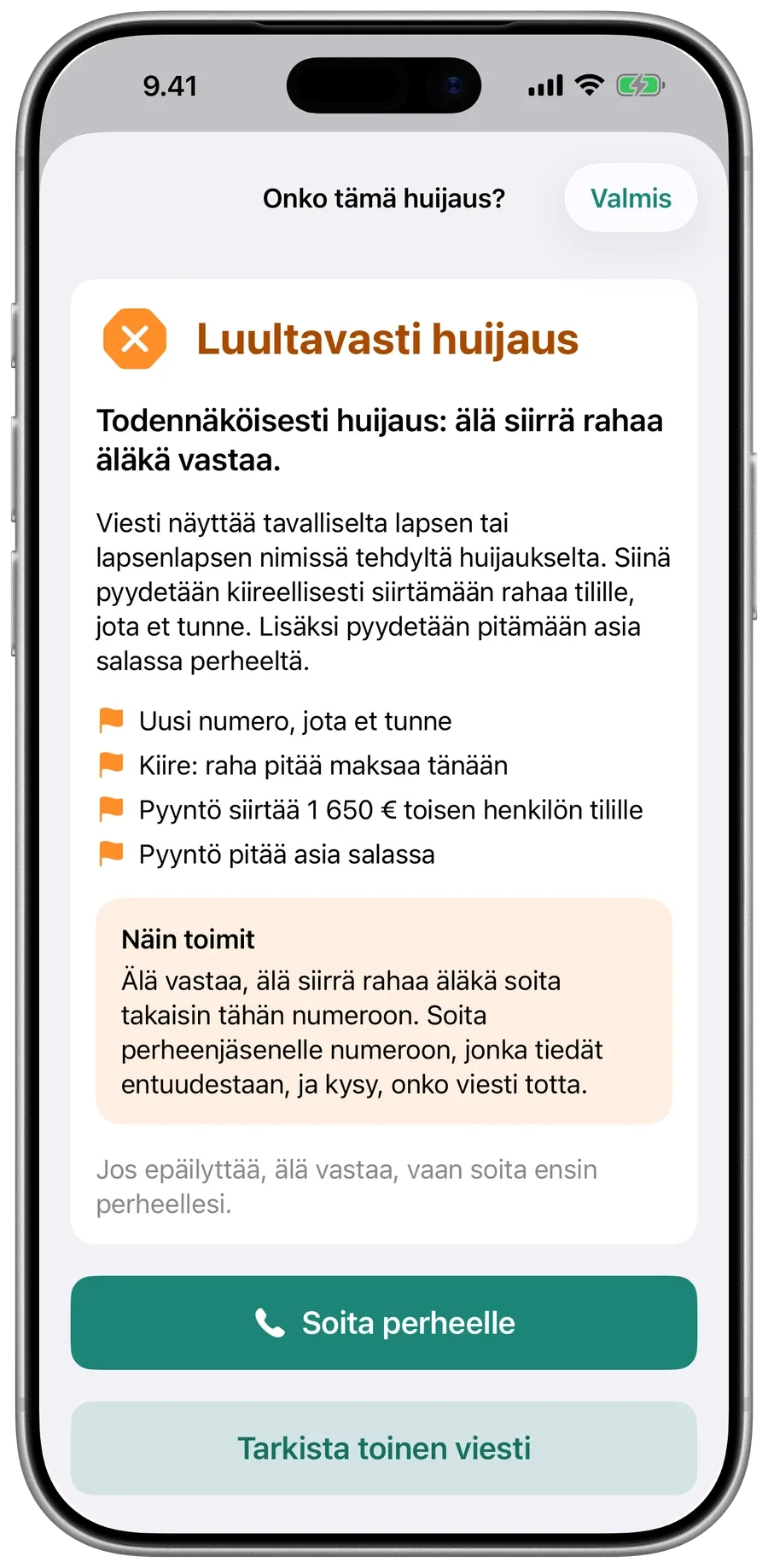 Surewellin vastaus isovanhemmalle lähetettyyn huijausviestiin: Luultavasti huijaus, varoitusmerkit ja mitä tehdä.